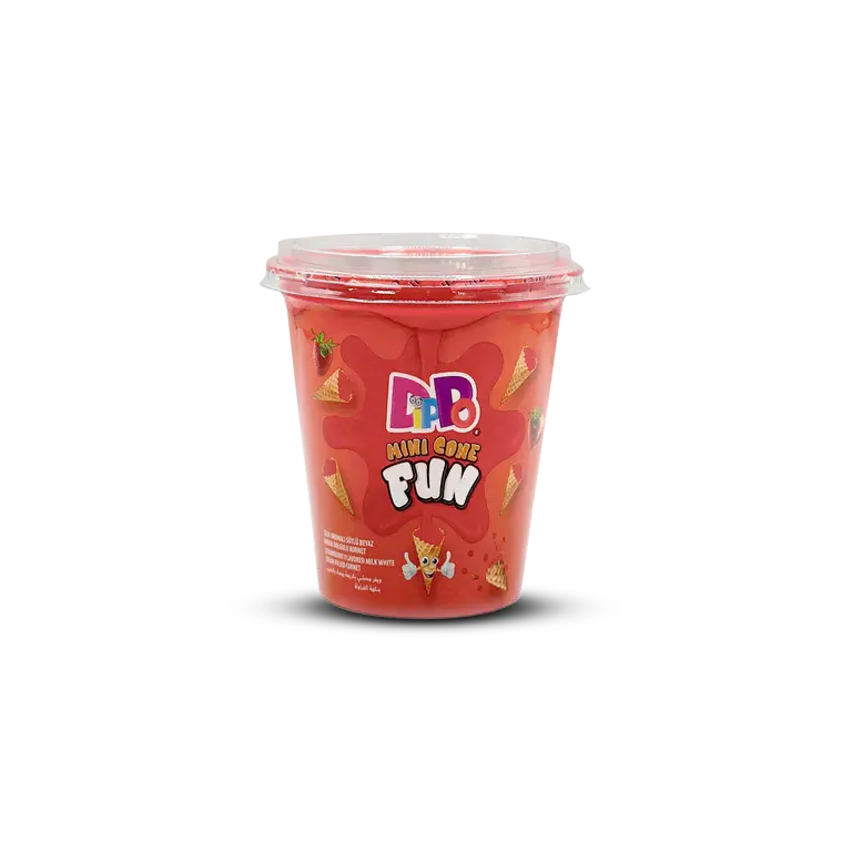 DiPPo Mini Cone Fun Cup - Fraise